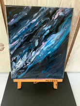 Load image into Gallery viewer, Fluid Blue Abstract Painting
